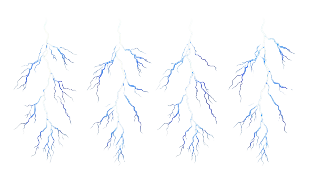 Abstract lightning branches