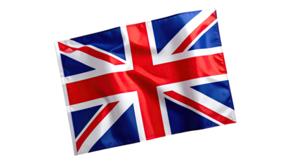 British flag, waving, close-up
