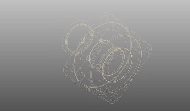 CAD, three dimensional modeling, mechanical part in 3D, prediction accuracy of finite element, technical sketch