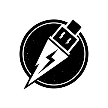 thunderbolt port icon lightning 
