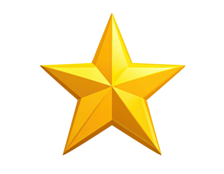 Golden star graphic design - Powered by Adobe