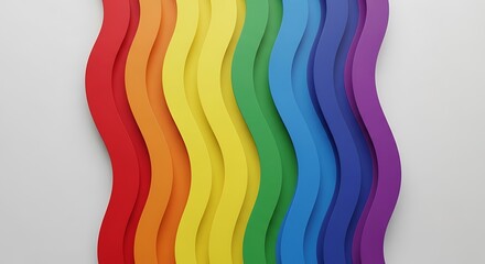 Rainbow Colors Abstract Design.