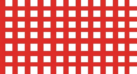 Red and White Checkered Pattern Background.