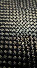 Interwoven threads creating a geometric visual pattern of shadows and highlights offering texture and depth for