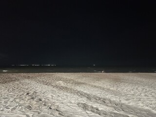 The sea at night