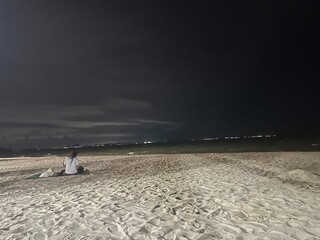 The sea at night