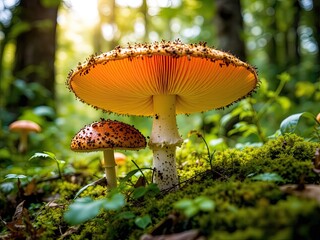 Precious Lingzhi Mushroom in Vietnamese Forest - Hiking Trail
