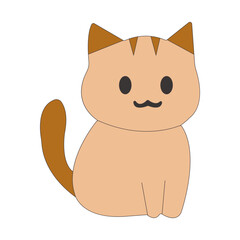 Cute Cartoon Cat Illustration