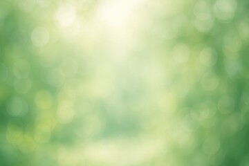 Obraz premium Ethereal nature bokeh with soft green tones creating dreamy outdoor atmosphere for wellness branding