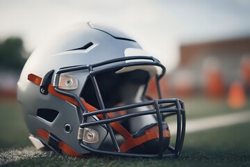 Detailed Football Helmet: Design and Protection