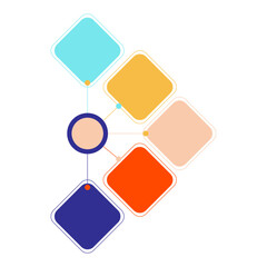 Infographic Diagram 5 options