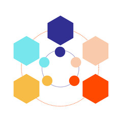 Infographic Diagram 5 options