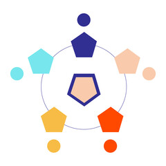 Infographic Diagram 5 options