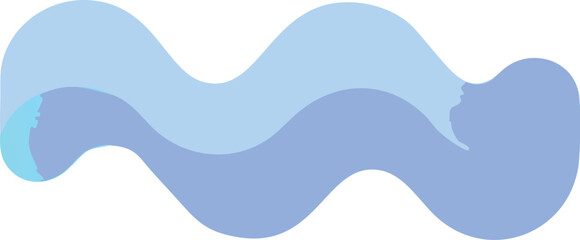 Obraz premium Abstract light blue wave pattern background design curve shape flowing water ocean sea ripple smooth vector art | editable eps