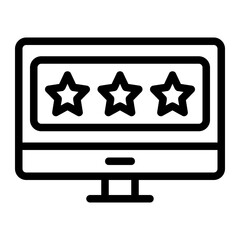 monitor screen line icon