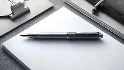 Minimal Stationery Pen Mockup