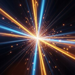 Obraz premium Abstract Radiating Light Burst.