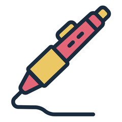 drawing shape filled line icon using 3d printing pen tool