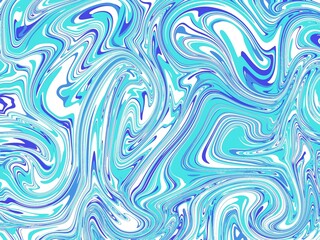 Cool Blue and White Liquid Swirl Background abstract
