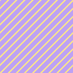 Diagonal Stripes Pattern of Yellow and Lavender seamless