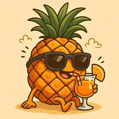 illustration of pineapple