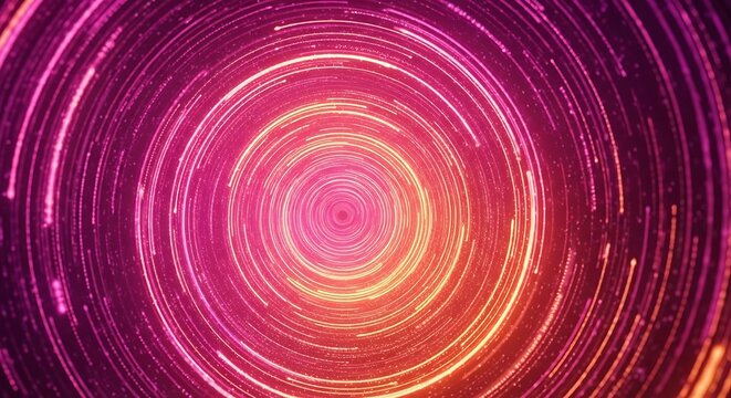 Abstract Circular Light Trails.