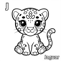 Black and white minimalist line art coloring page for kids, cute cartoon-style alligator, clear bold outlines, no background, simple and easy to color, kawaii 