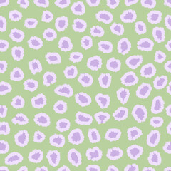 Green and Purple Leopard Print Pattern animal print
