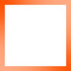 Obraz premium Orange Gradient Border With White Center frame background