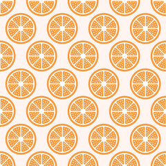 Orange Slice Pattern Seamless Graphic Design background