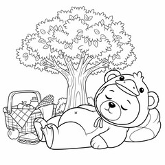 little girl lying on the bed