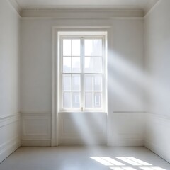 Fototapeta premium Light Through the White Wall 