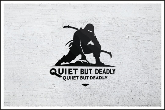Deadly Precision Silhouette,
Ninja in the Shadows,
Silent but Lethal,
Dark Stealth Warrior