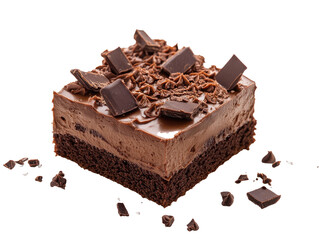 chocolate cake on white background png