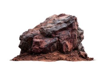 Isolated rock formation