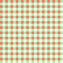 Red and Green Gingham Plaid Pattern seamless background