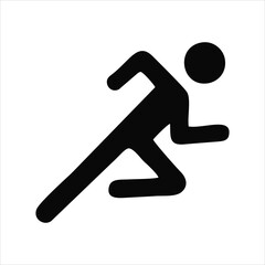 Man walk icon . Walking man vector icon. People walk sign illustration. pedestrian vector sign symbol on white background