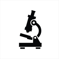 Microscope icon isolated on white background. Microscope icon modern symbol for graphic and web design.