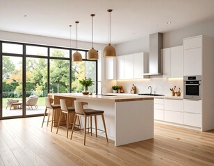 Modern kitchen with outdoor view (1)