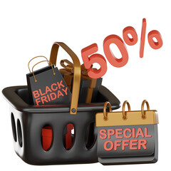 Black friday 3d icon sale joy.