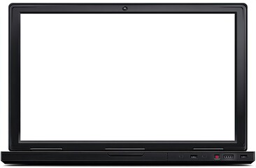 Black laptop with blank screen (1)