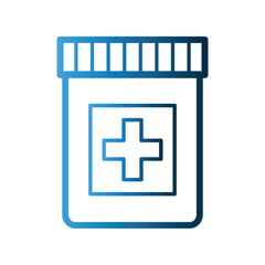 Fototapeta premium Medicine Jar icon design template