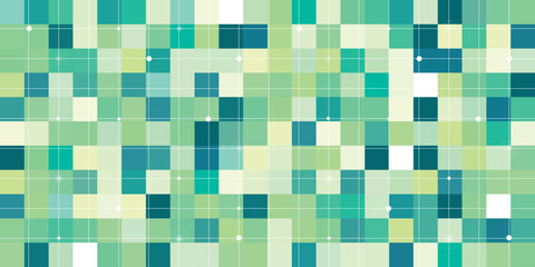 Abstract background with green gradient square shapes and glowing white lines. Modern business banner concept. Vector illustration. VOL. 4