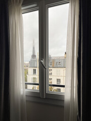Eiffel Tower Window View
