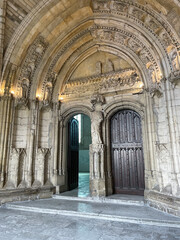Gothic Doorway in Palais des Papes, Avignon, France