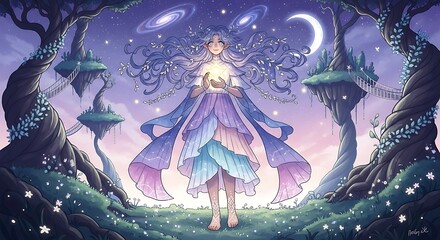 Mystical Forest Fairy Goddess.