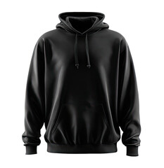 Black hoodie, front view (2)