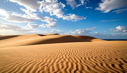 Desert dunes under a vibrant sky