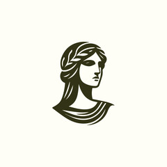 Classic Greek Goddess Logo