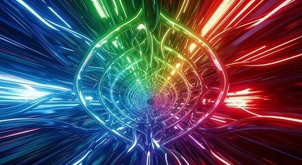 Abstract Colorful Light Patterns.